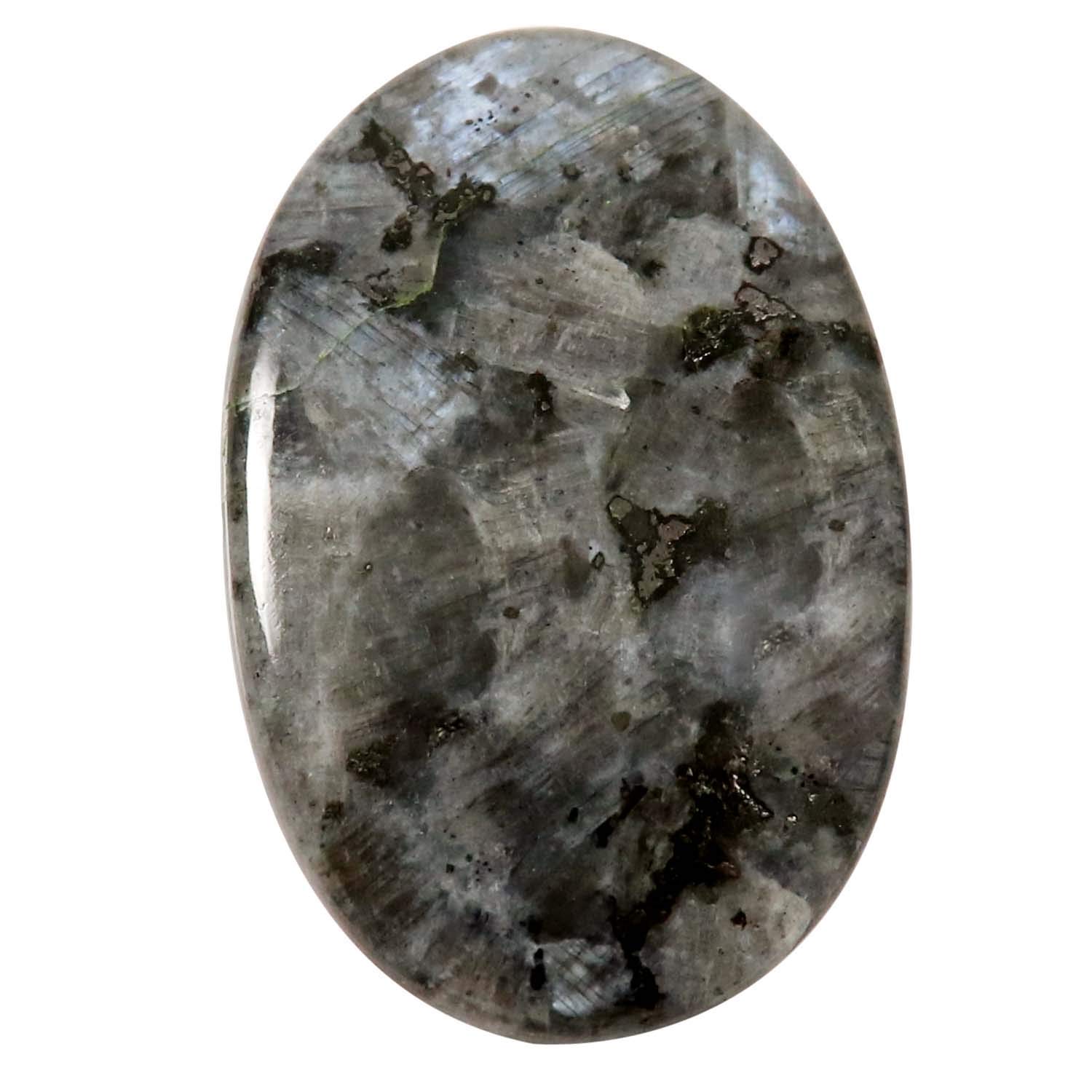 Larvikite Norwegian Moonstone Oval Cabochon Natural Meditation Healing Gemstone 31.4cts QY50-image-10