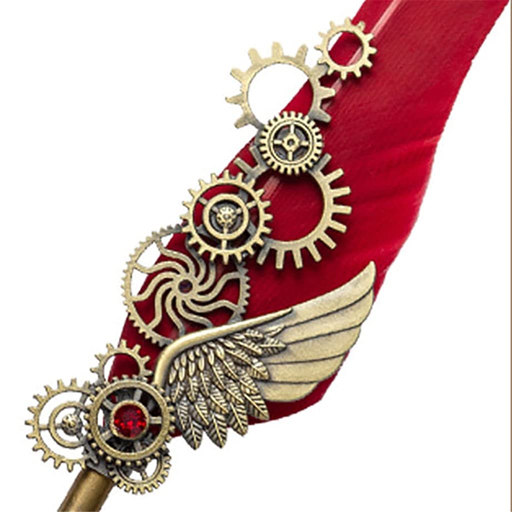 Zestaw długopisów do dipów angielska kaligrafia pióro pudełko prezentowe metalowa fontanna z notatnikiem artykuły do pisania studenckiego (A)