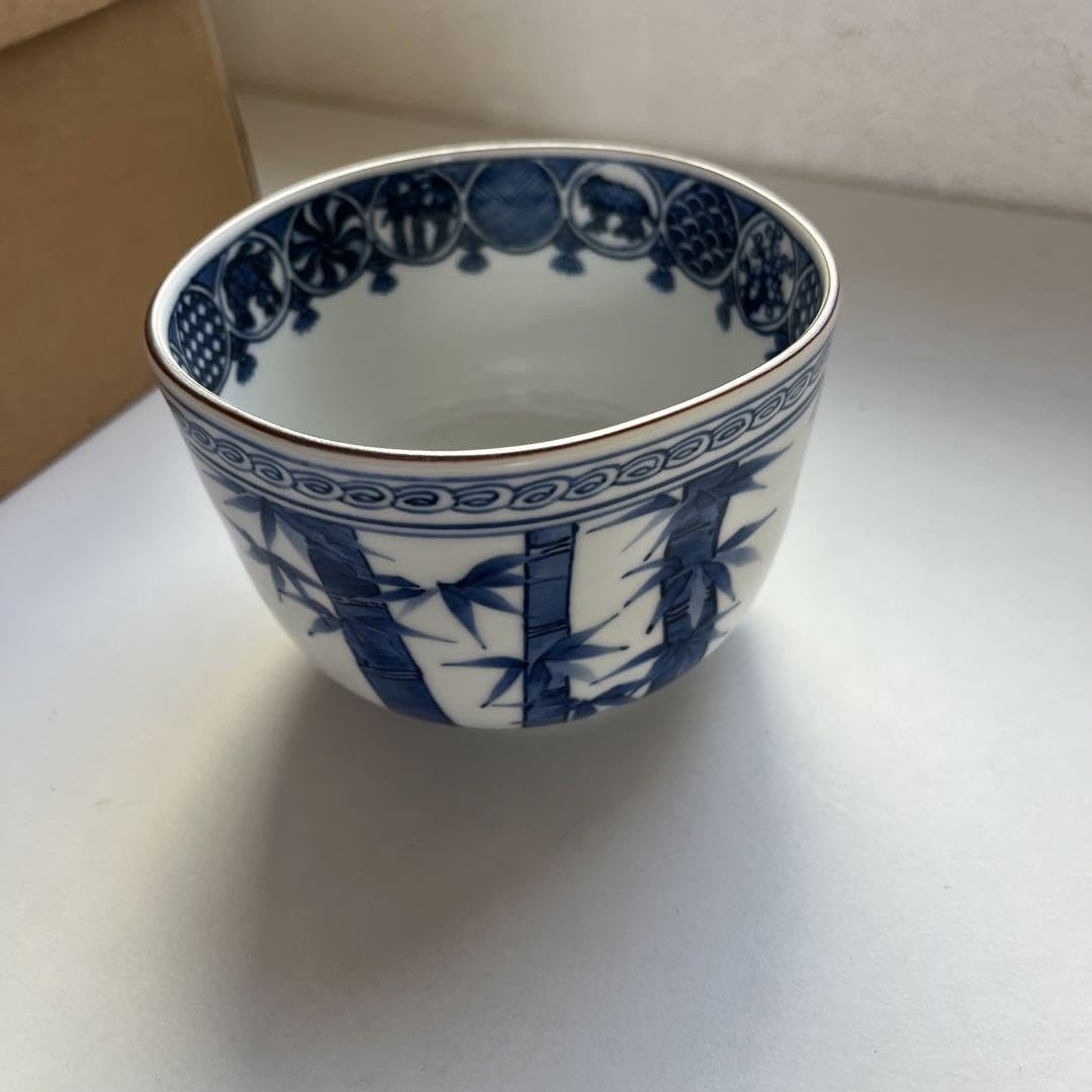 Amazon.co.jp: 西村徳泉 茶碗 祥瑞写竹画 : ホーム＆キッチン 西村徳泉茶碗