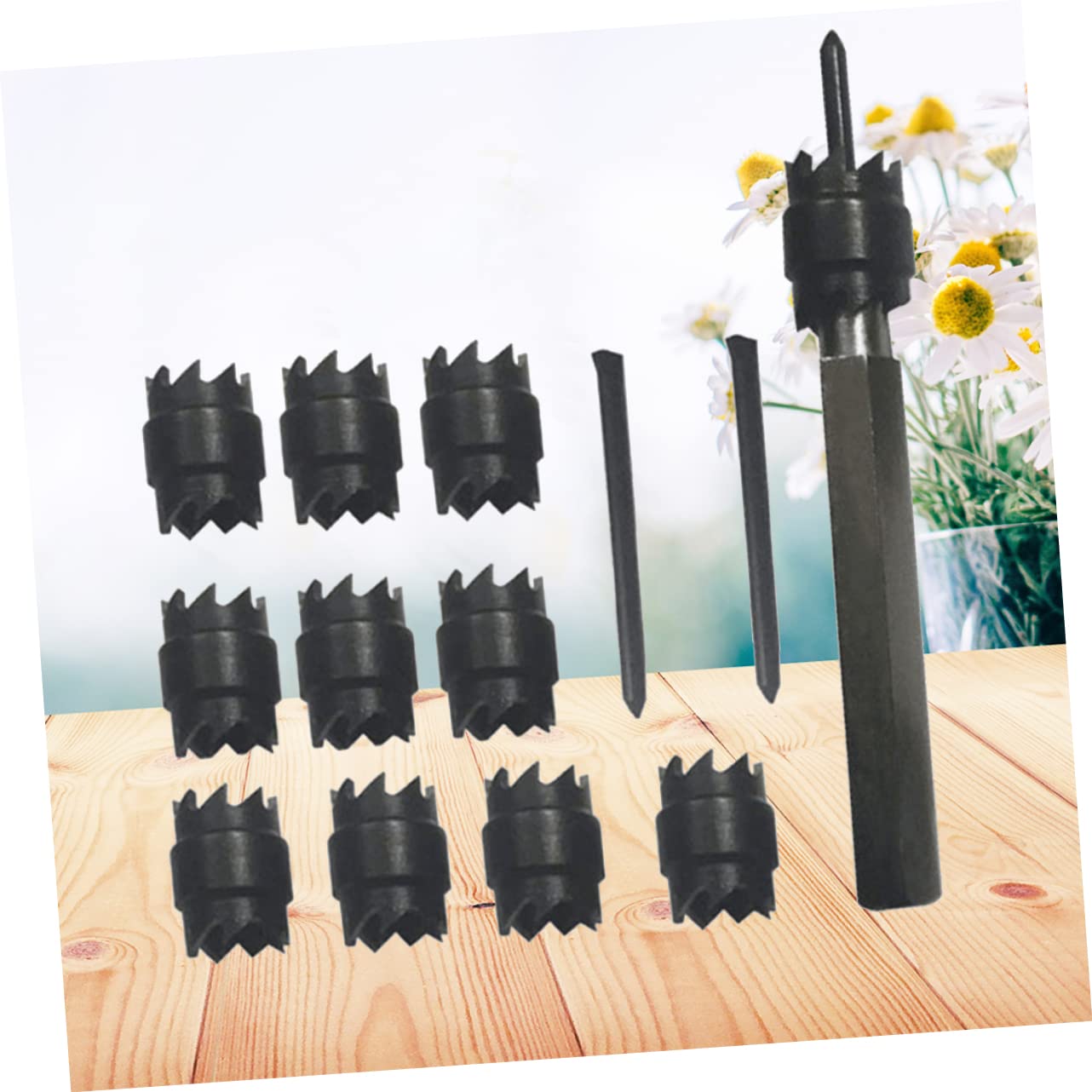 Set di Punte per Trapano Saldatura Punti Doppie 13 Pezzi Inox Nero