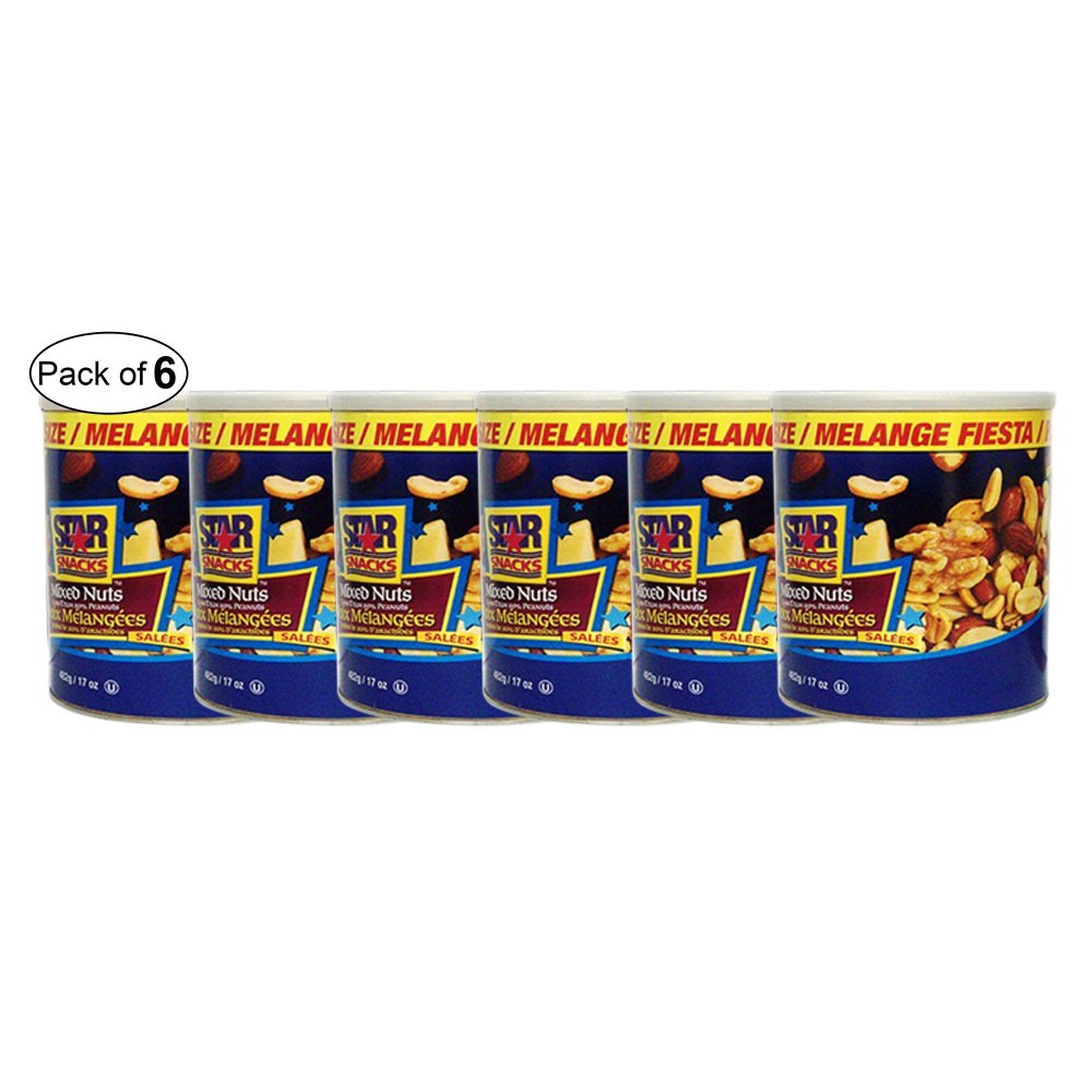 Star Snacks Mixed Nuts (482g) (Pack of 6) Grocery