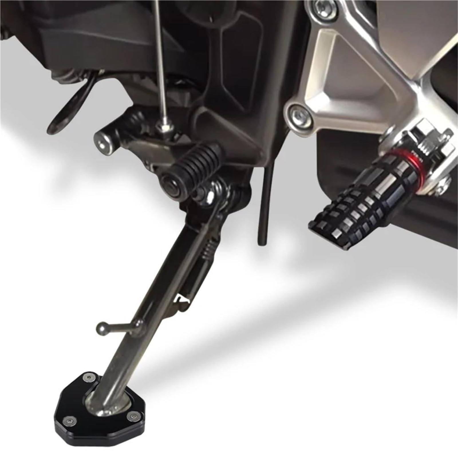 Rivestimenti Laterali Moto Cavalletto Extender Cavalletto Laterale Estensione Piastra di Supporto per CBR600RR CBR 600 RR 2007-2023 2024