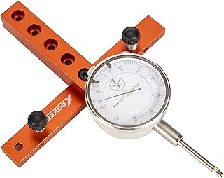 Precision Dial Indicator,Table Saw Gauge Basic Kit for Aligning and Calibrating Work Shop Machinery Like Table Saws, Band Saws and Drill Presses