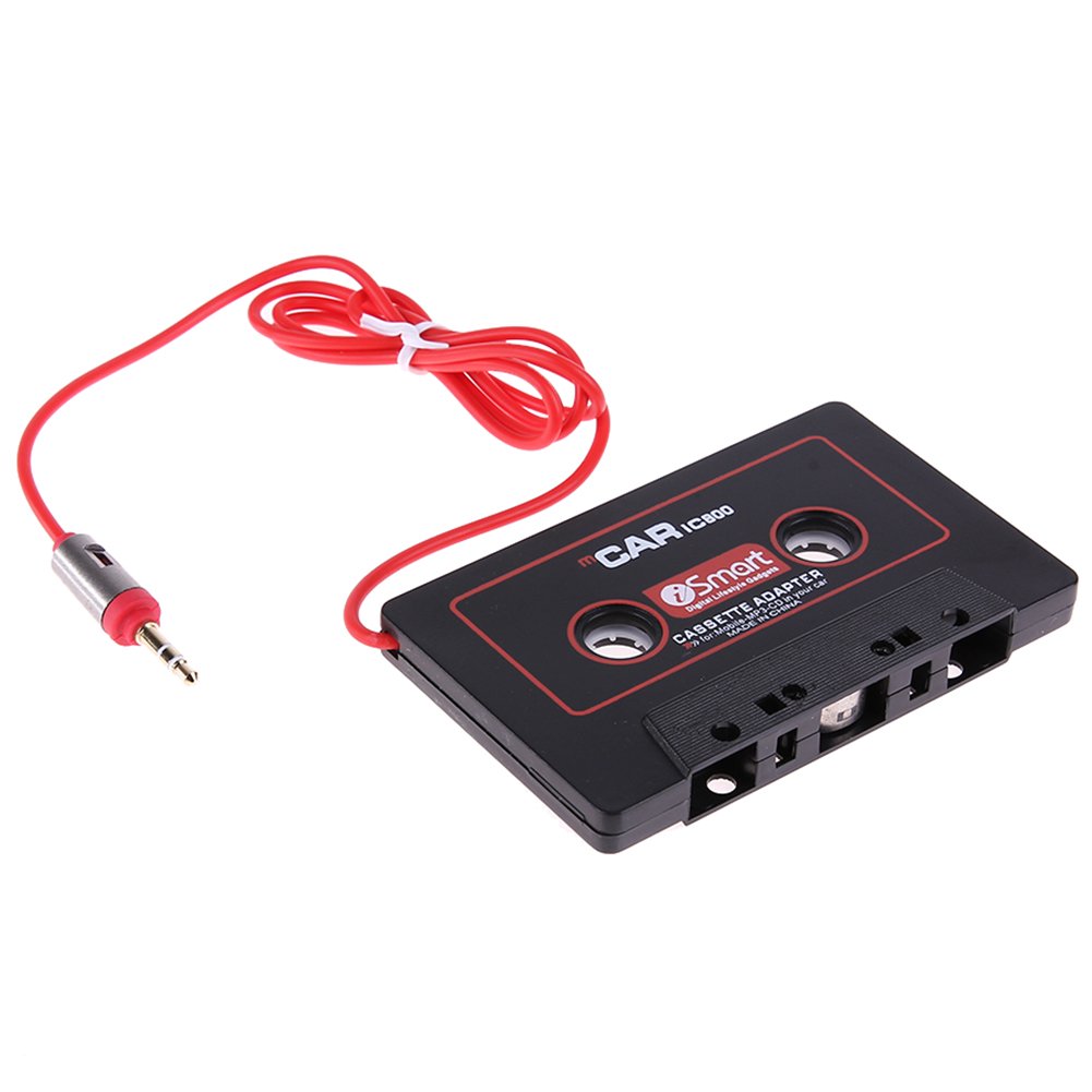 DOMYBEST Adaptateur Cassette pour Voiture Adaptateur à Bande Cassette Convertisseur de Lecteur Mp3 pour Auto Radio Prise Jack 3,5 mm