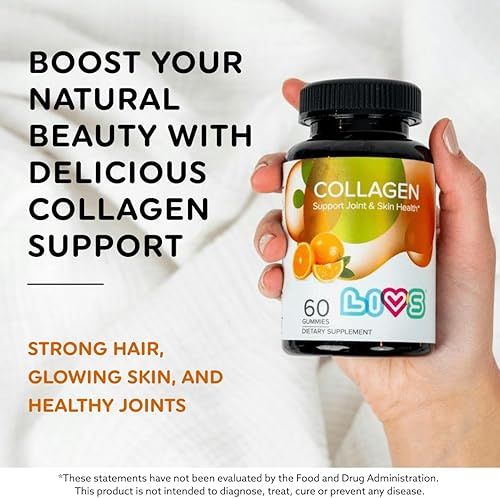 Miniatura 2 de LIVS Gomitas de colágeno para mujeres y hombres  Péptidos de colágeno múltiple - Péptidos de colágeno hidrolizados  Alternativa de colágeno en polvo