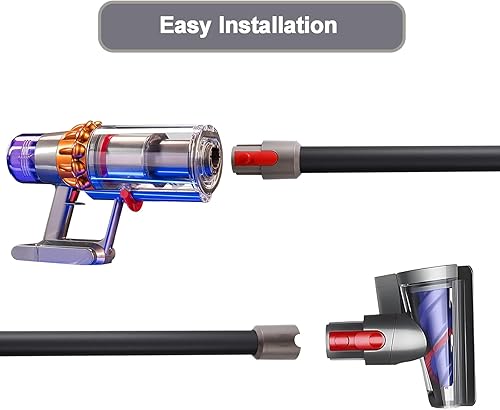 Miniatura 4 de Tubo de repuesto para Dyson Stick V15 V11 V10 V8 V7 piezas de vacío, piezas de repuesto de vacío de extensión, 28.7 pulgadas (negro)