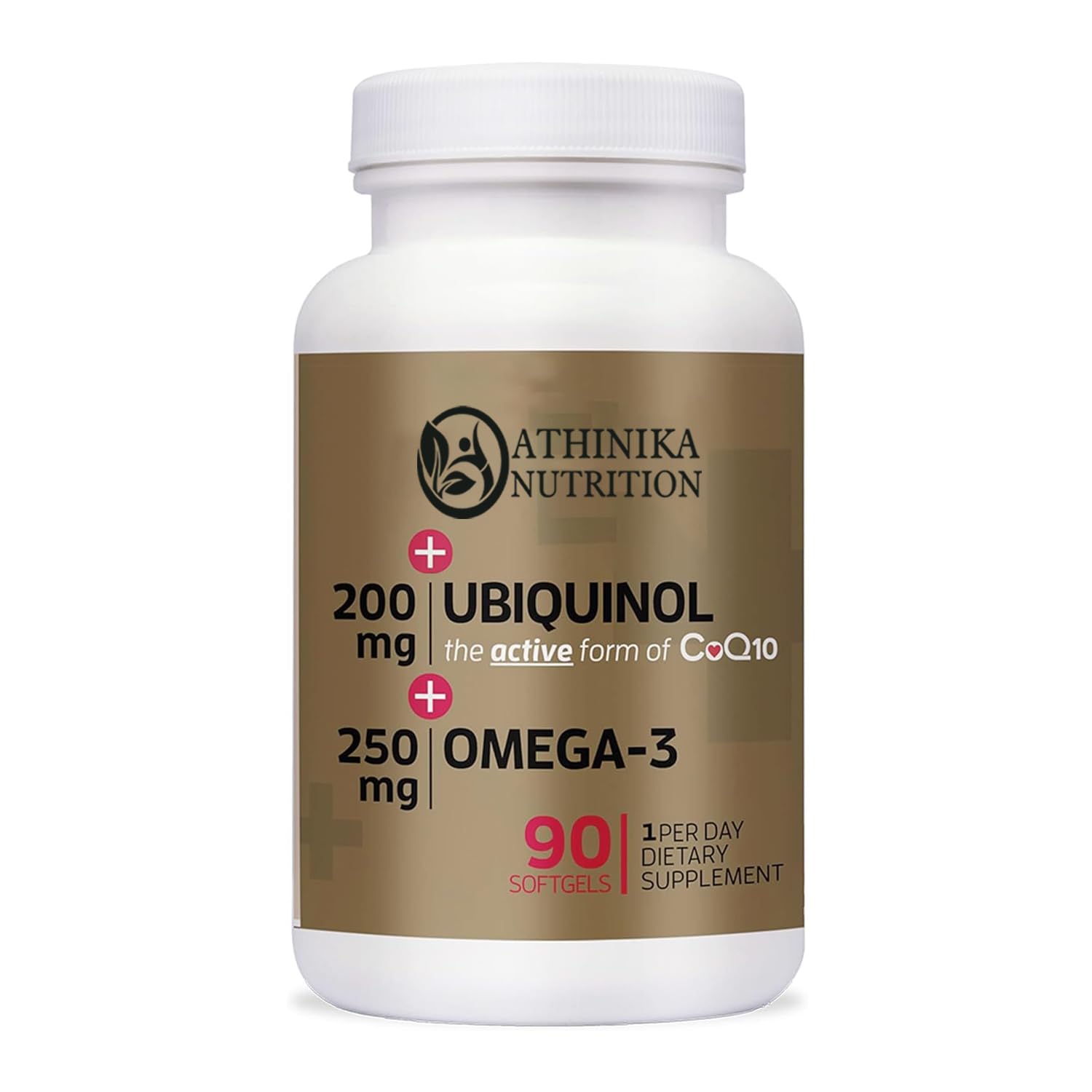 Ubiquinol + Omega 3, Ubiquinol CoQ10 200mg with 250mg Omega-3 Fish Oil, Extra Strength, Antioxidant for Heart Health, Natural Supplement for Energy Production, (Bovine Version), 90 Count-image-32
