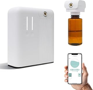 Smart Aroma Diffuser, Wasserloser Diffusor für ätherische Öle 300ml, Duftdiffusor mit Bluetooth & App, Abdeckung bis 500 Kubikmeter des Duftes für Zuhause, Geschäft, Hotel, Büro, Spa