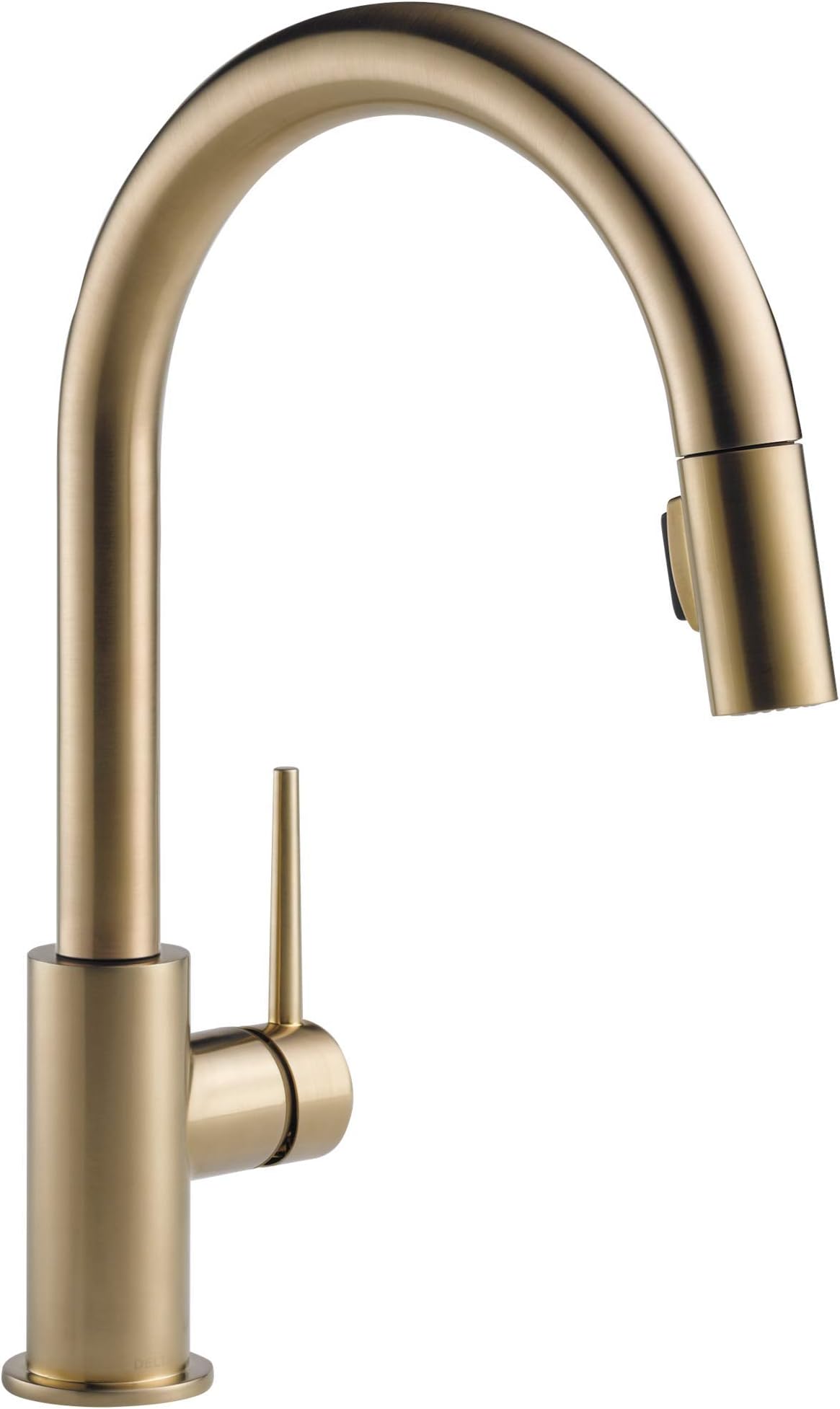 Trinsic Single-Handle Kitchen Sink Faucet with Pull Down Sprayer and Magnetic Docking Spray Head, Champagne Bronze 9159-CZ-DST