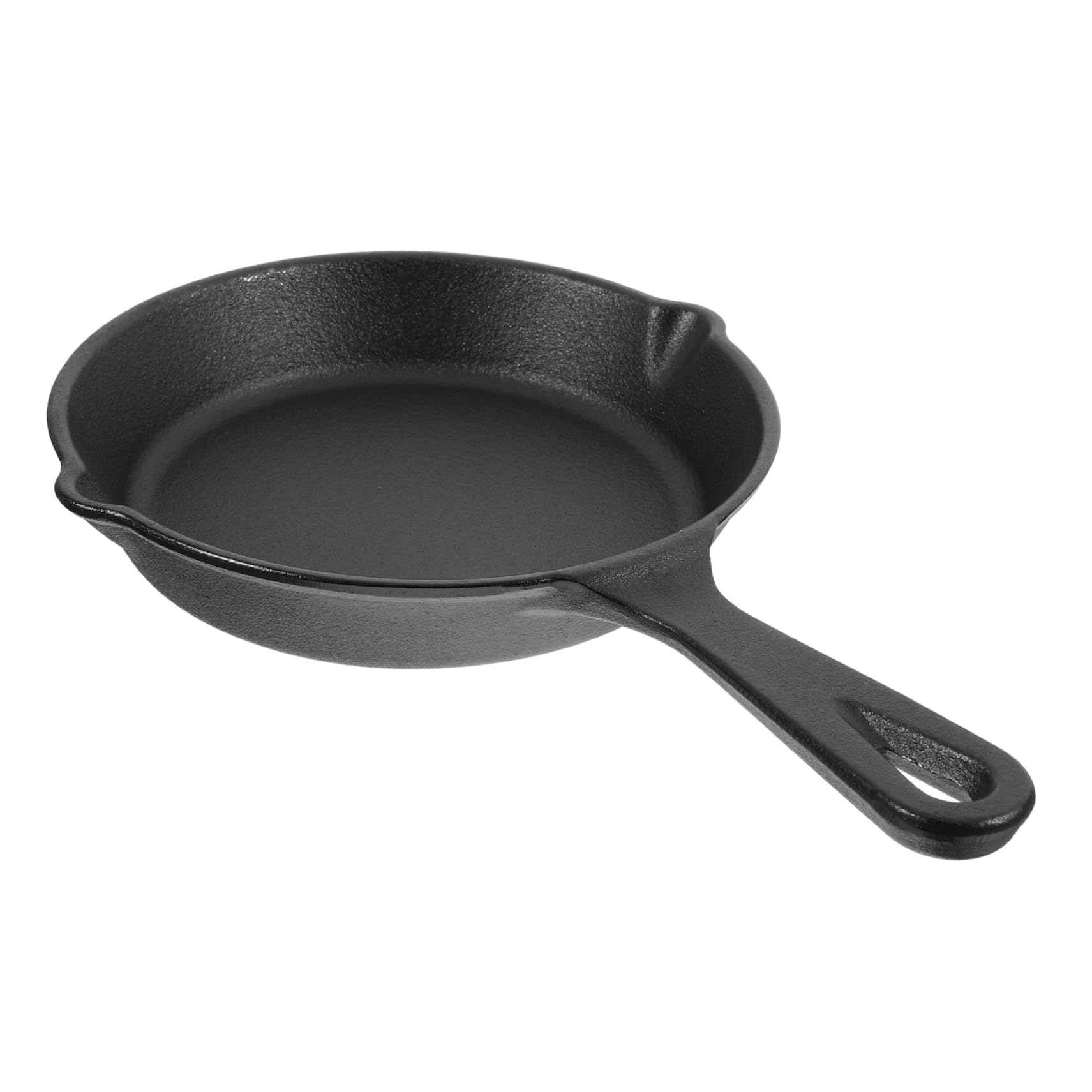 Mikinona Kleiner Gusseisen Bratpfanne Verdickt Antihaft Kochgeschirr Frühstückspfanne für Induktion mit Griff 16cm
