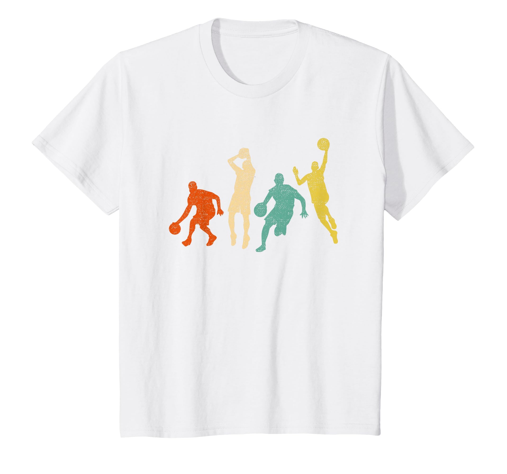 Vintage Basketball Ball Graphic Design Basketball Fan Player T-Shirt
