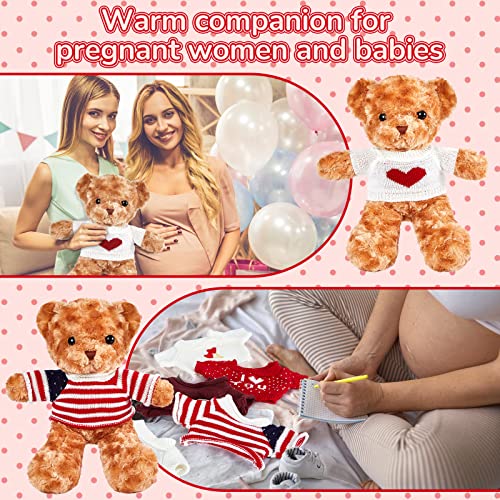 5 Pcs Doll Clothes Bear Clothes Cute Stuffed Animal Clothing Doll Accessories Cotton Plush Toy Clothes Bear Sweater Outfit Fit Most 14-18 Inch Bears Animal Plush Dolls Stuffed Toys #TOP4