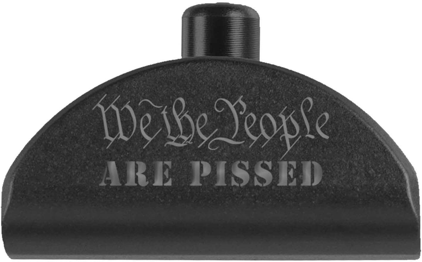 NDZ Performance Grip Frame Insert Plug for Glock Gen 4-5 Models 17 19 22 23 24 31 34 35 – Black Aluminum with Color Filled Laser Engraved Image – Choose Design & Color