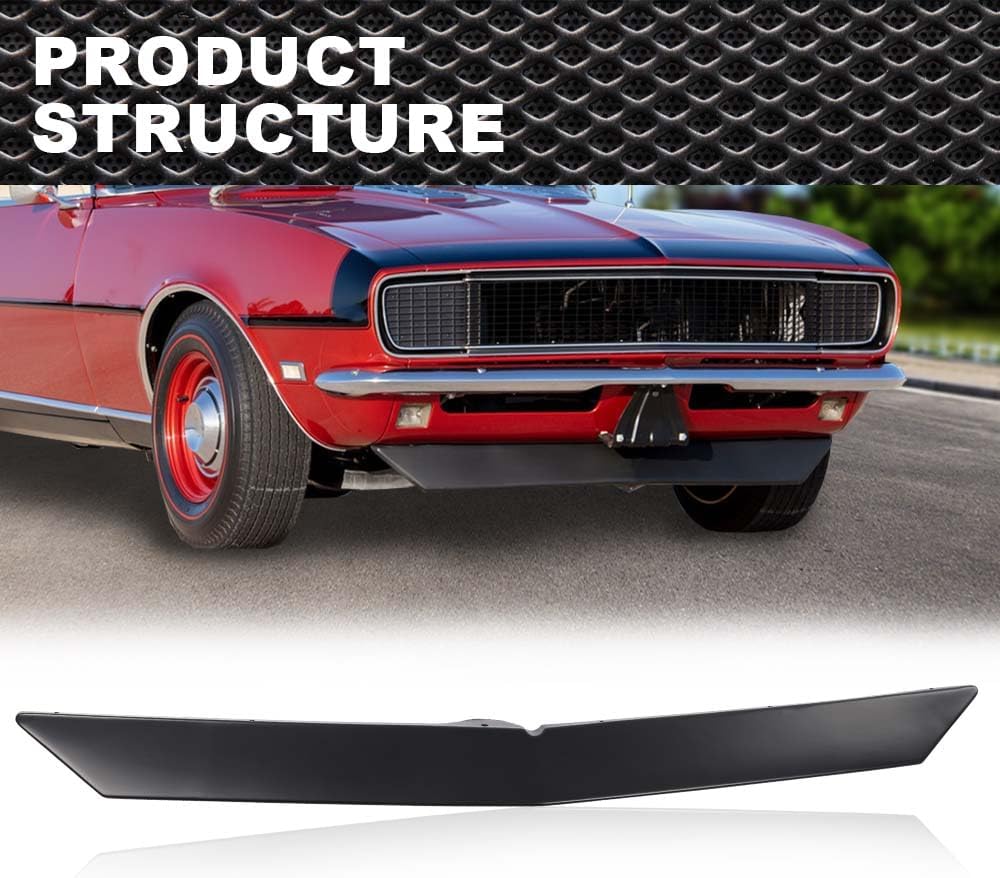 Front Spoiler Air Dam Chin Baffle Compatible with Chevy Camaro 1967 1968 / Pontiac Firebird 1967 1968