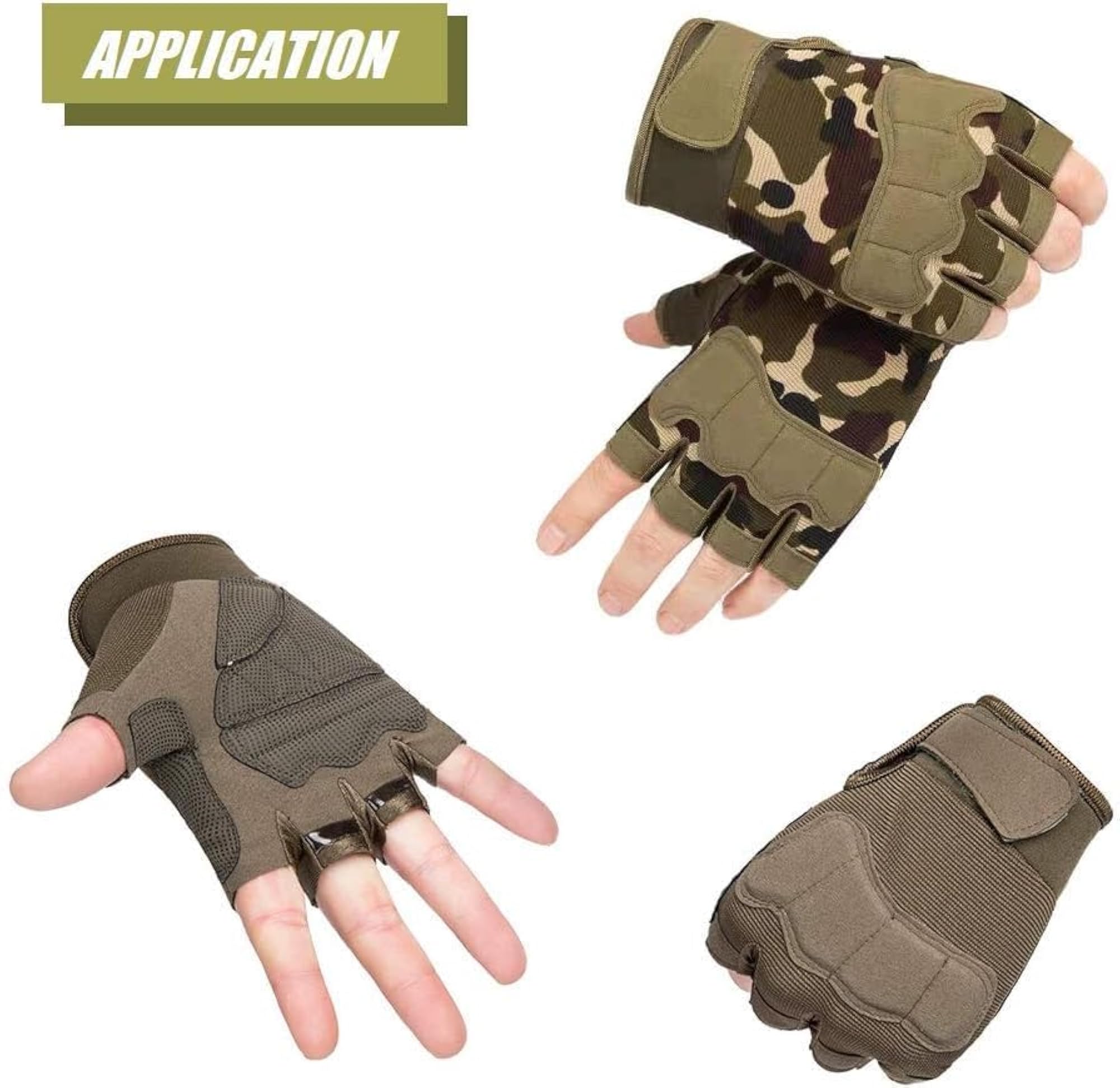 Tactical Half Finger Biker Gloves for Riding & Outdoor Use