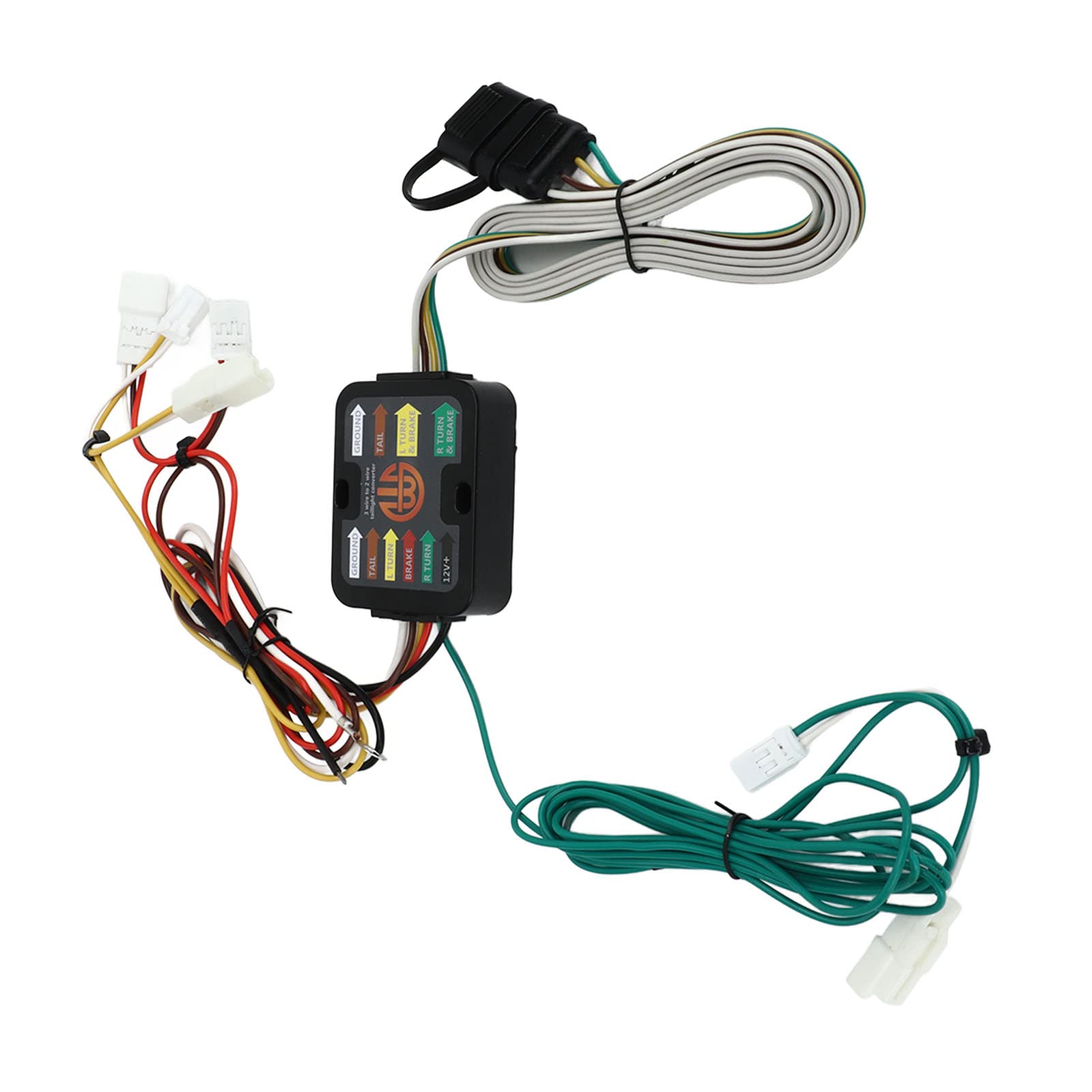 Keenso 4-pinowe Kable w Wiązce Przyczepy Złącze ABS T Zestaw Wiązek Przewodów Przyczepy 55567 Plug and Play dla 6 Sedan 2004 2008 Światło Kierunkowskaz Hamulca