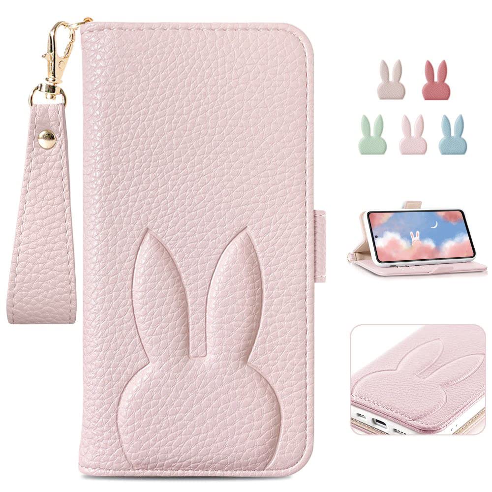Kahper For Google Pixel 10a ケース 手帳型 人気 スマホケース Pixel 10a グーグル ピクセル 10a 手帳型 可愛い ストラップ付き 女性 カード収納 横置き機能 衝撃吸収 スタンド機 能付き 肌感レザー ウサギ どうぶつ 大人 動物柄 着脱しやすい