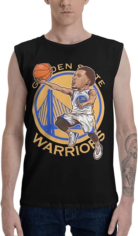 Amazon Co Jp メンズ タンクトップ バスケ選手 ステフィン カリー インナーシャツ ノースリーブシャツ 綿100 肌着 ノースリーブトップス 柔らかい 肌触り 大きなサイズ カットソー アンダーウェア スポーツ フィットネス トレーニング スポーツウェア 打底衣 ブラック