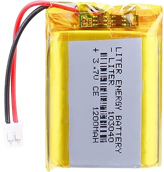Liter energybattery 3.7V Lipo Battery 1200mAh Rechargeable Lithium ion Polymer Battery 103040 with JST Connector