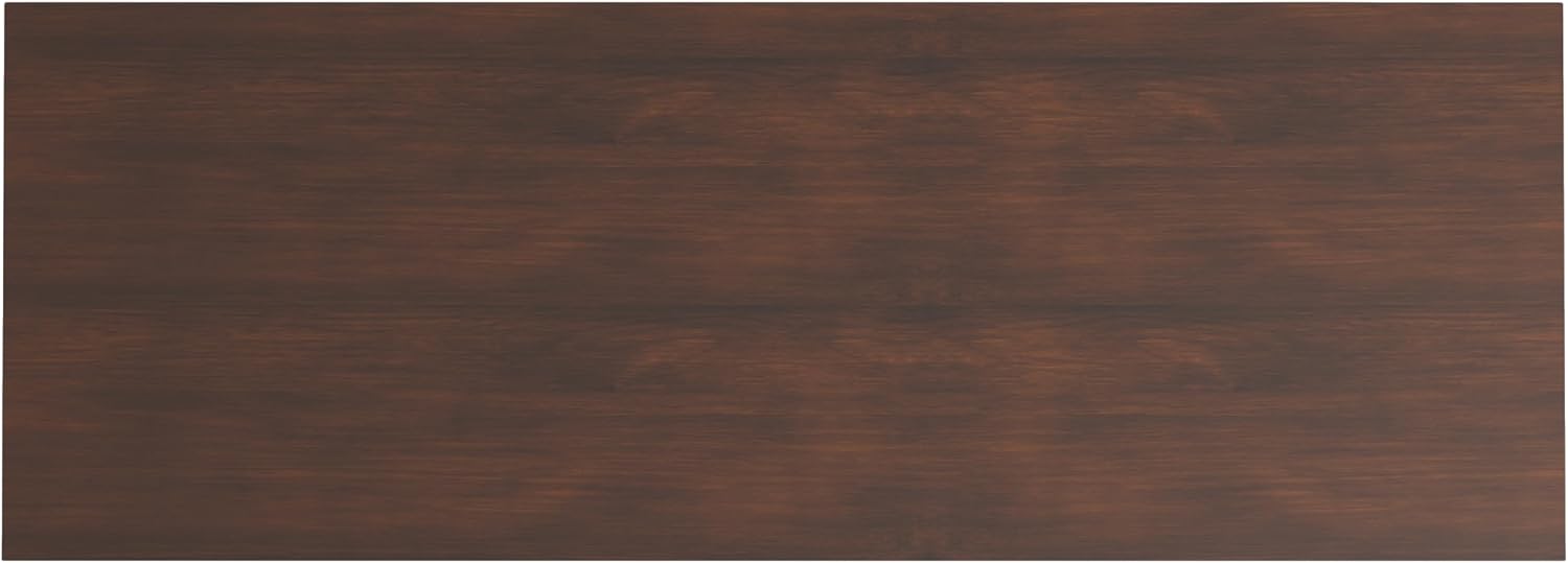 SIMPLIHOME Amherst Desk - 54 Inch Wide Solid Wood Writing Desk in Russet Brown, Transitional Home Office Computer Table for Workspace or Study with 2 Drawers and Flip-Down Keyboard Tray