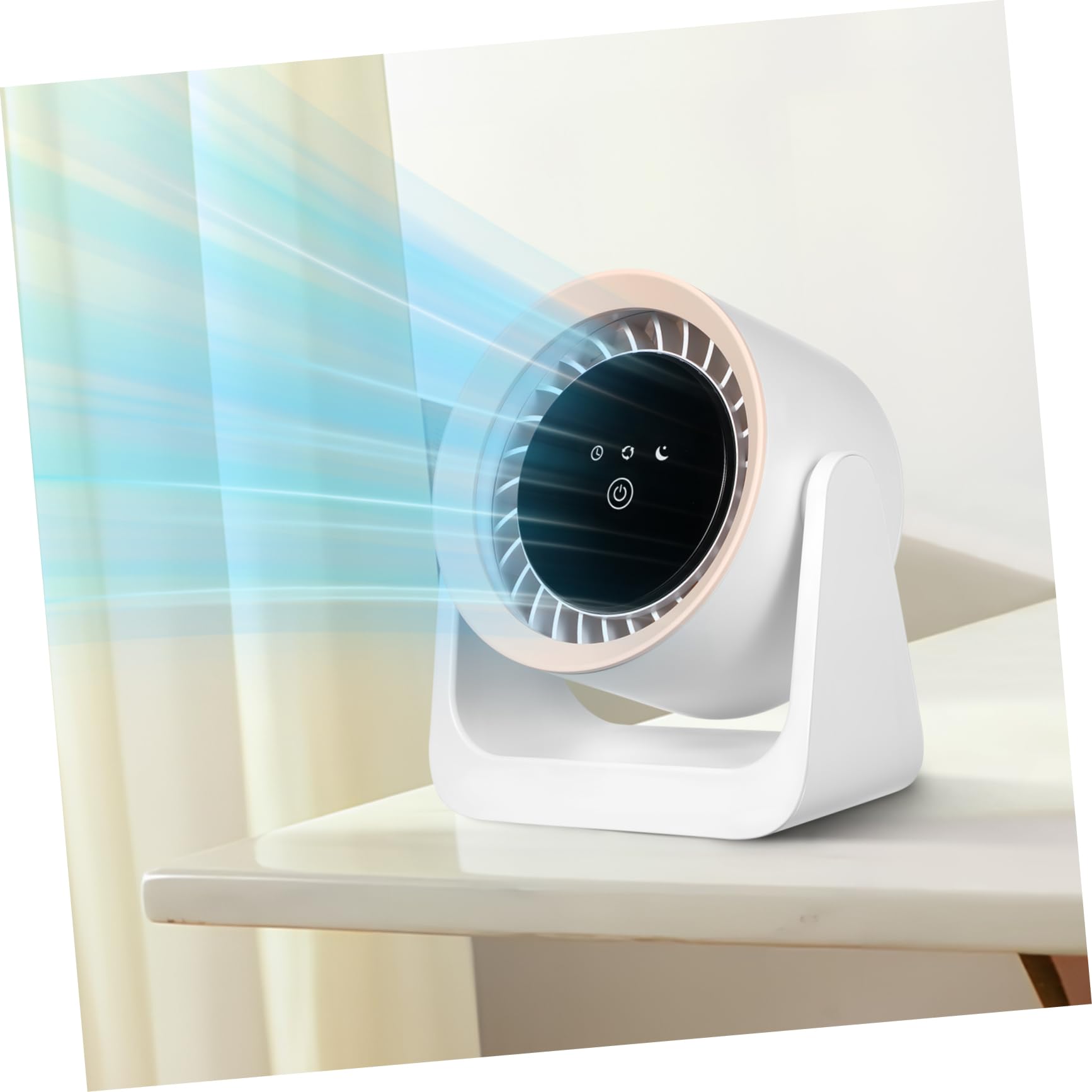 Sosoport Ventilador de Mesa Recargable por USB Ventilador Portátil de Alta Velocidad Oficina el Hogar o Viajes Enfriador de Aire de Escritorio