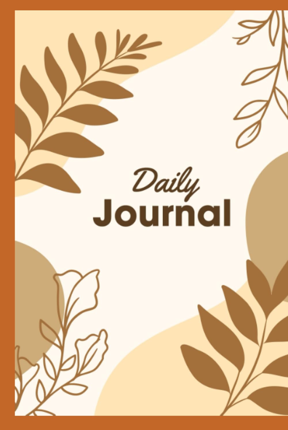 Brown Floral Daily Journal
