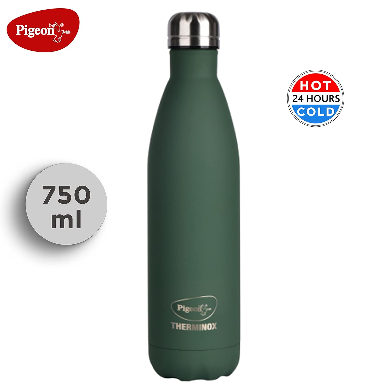 Pigeon Aqua Olive Stainless Steel Thermos – 750 ml