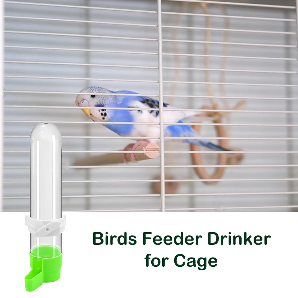 3Pcs Bird Feeder Drinker per Gabbia, Automatica Abbeveratoio per Uccelli Beverino, Abbeveratoi per Uccelli da Appendere, Dispenser D'acqua per Gabbie per Uccelli, per Pappagalli, Pappagallini