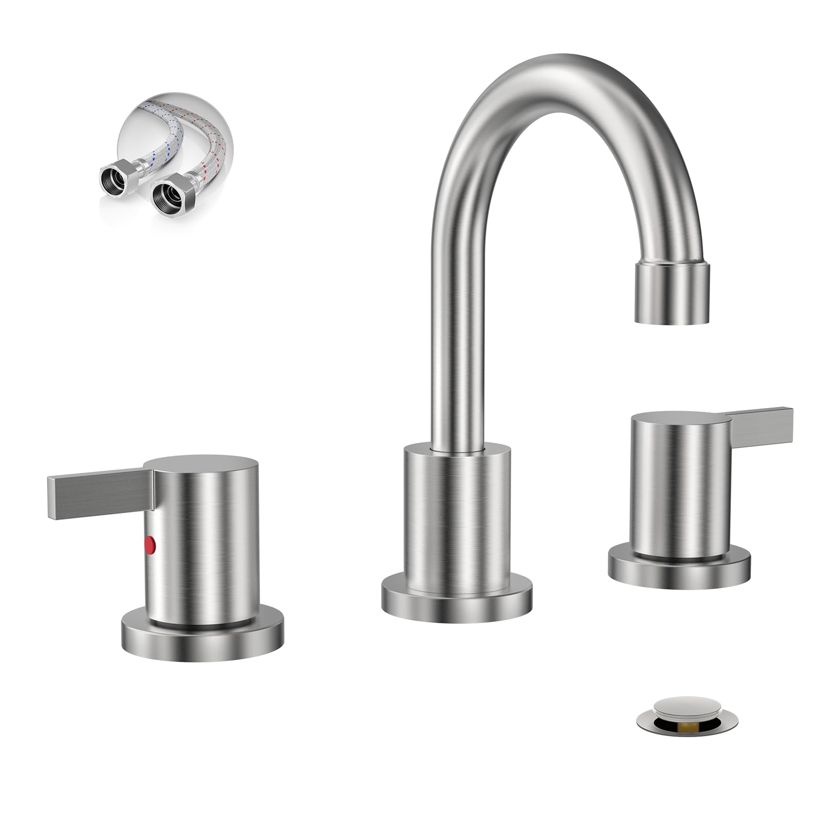 Phiestina Widespread 8 Inch Lead-Free Faucet