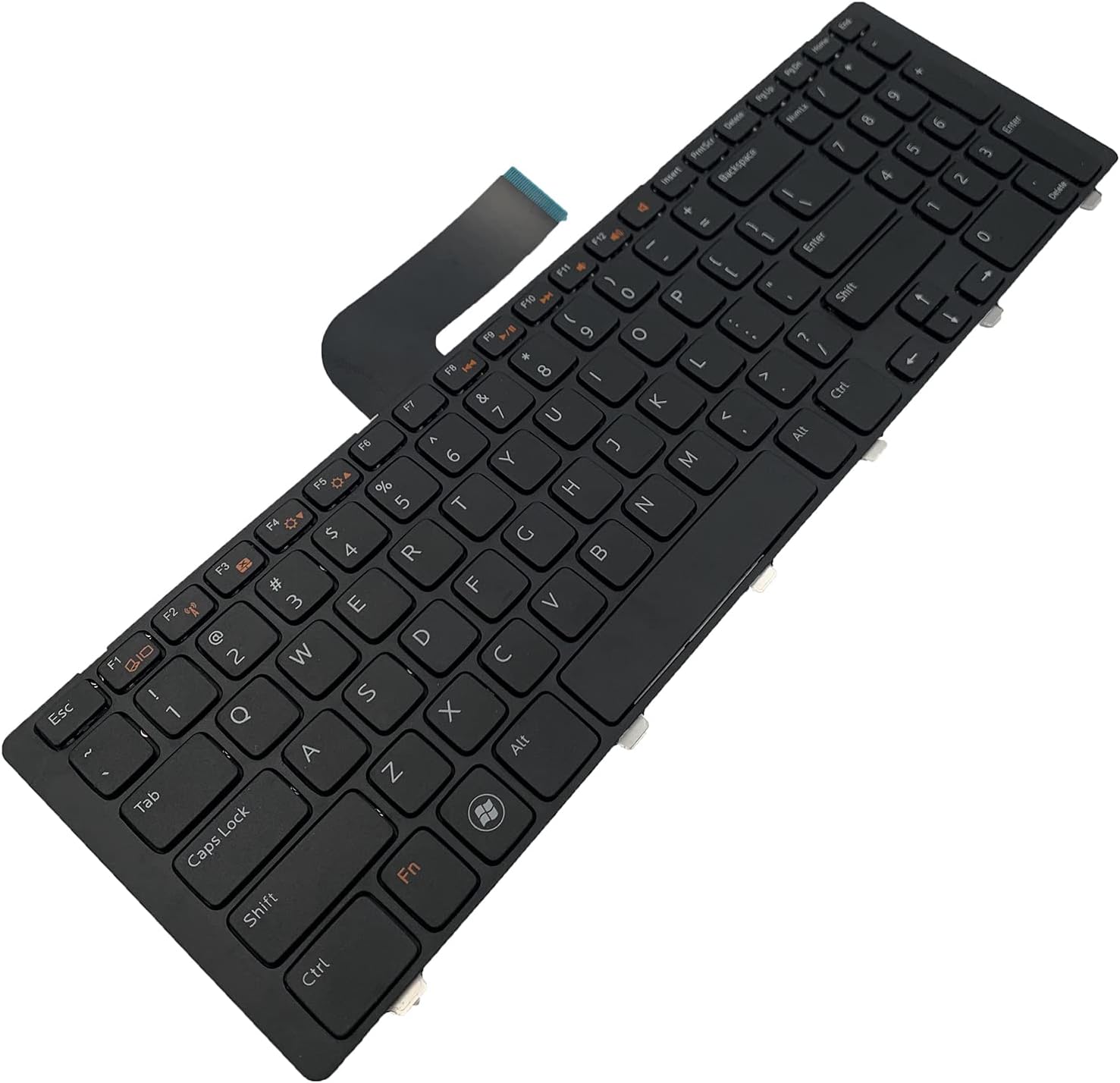 Laptop Replacement US Layout Keyboard for Dell 17R N7110 L701X L702X 5720 7720 XPS 17 L702X 3750 Black Frame