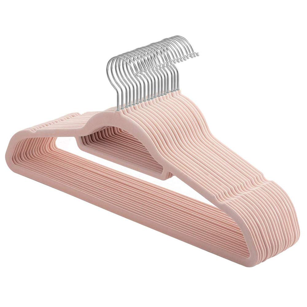 Cintres en velours antidérapants paquet de 20 gain de place