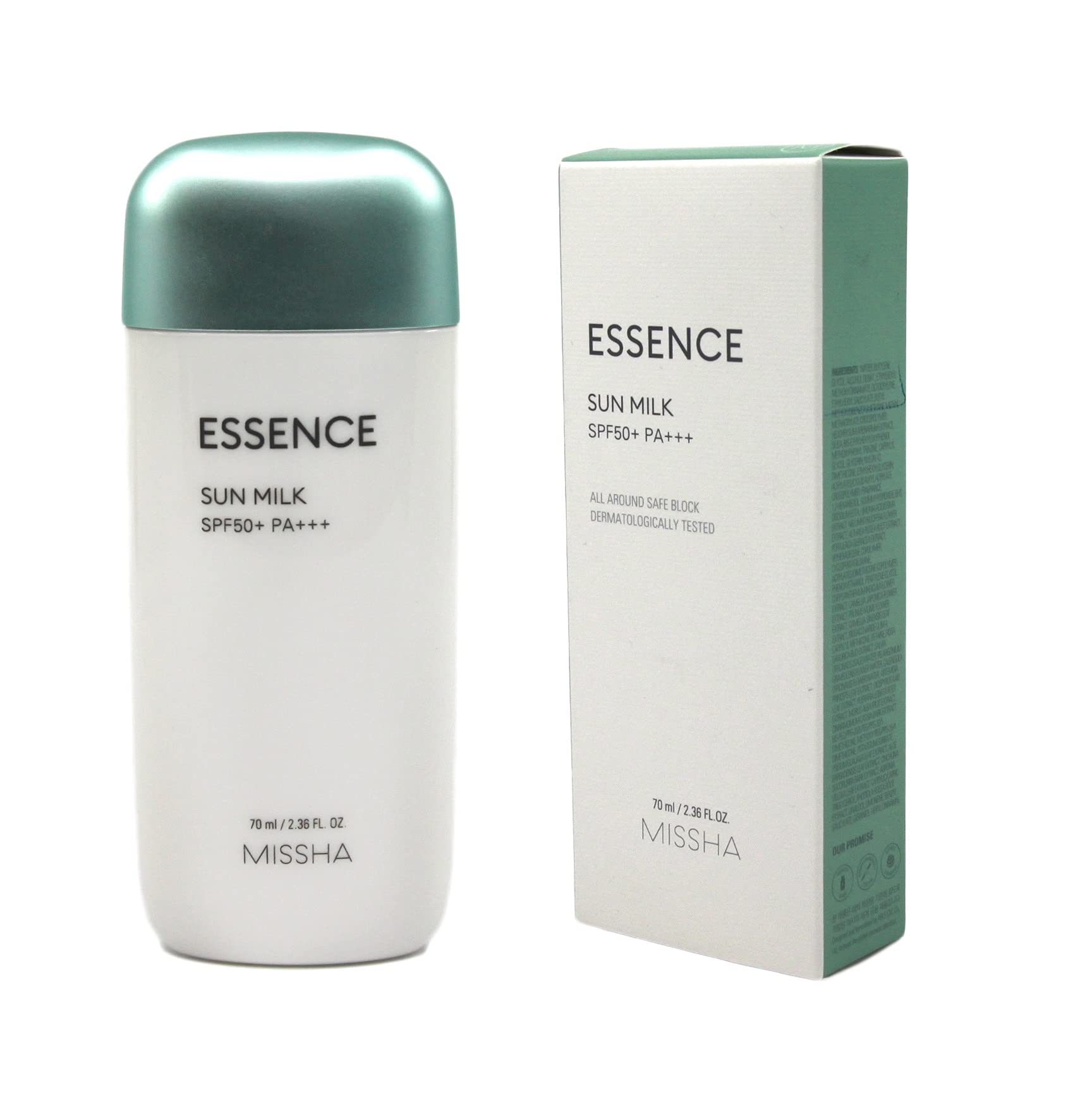 Essence sun Milk SPF50+ PA+++ all around safe sun block sun cream korean cosmetics (70ml 2.36 fl.oz) for MISSHA