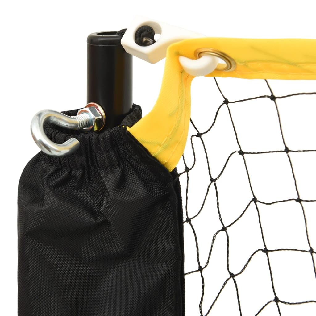 Badmintonnetz Verstellbar für Garten Park 500 cm, Höhenverstellbares Volleyballnetz für Strand und Freizeit, inkl. Tragetasche und Heringe