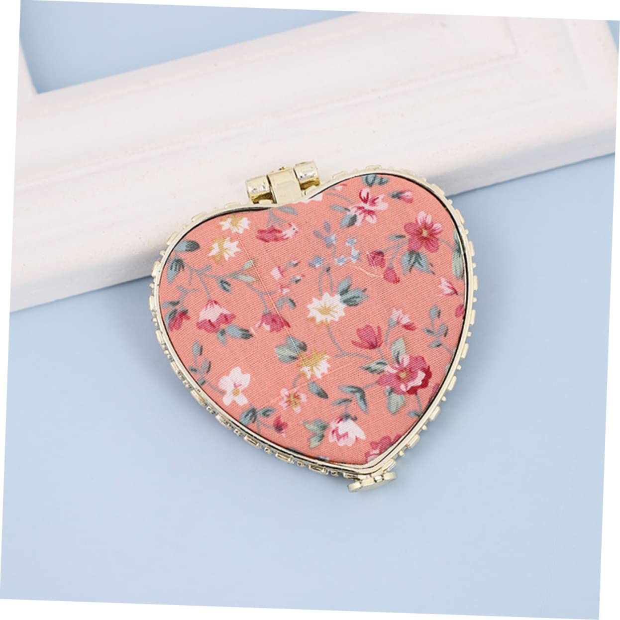8piezas Espejo Compacto De Viaje Espejo De Maquillaje Diseño Floral De Bolsillo Pequeño