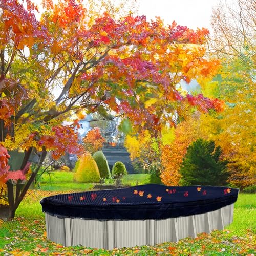 Image of In The Swim 12' x 24' Oval Leaf Net Cover for Above Ground Swimming Pools