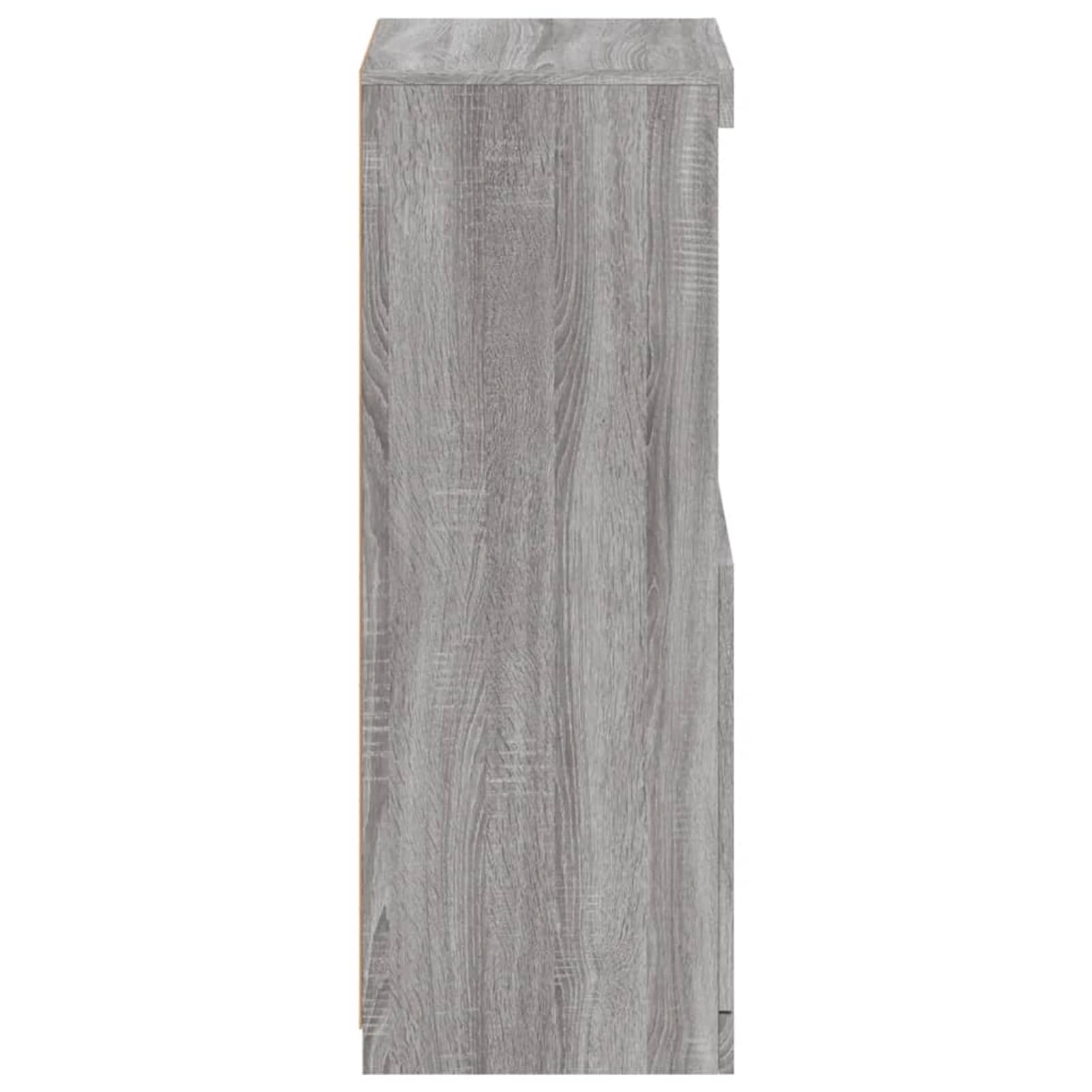 Gecheer Mobiletto con Ruote, mobiletto Bianco 72x33x42,5 cm in truciolato, mobiletto Multifunzionale con Freno per Ufficio, Soggiorno, Cucina e Camera da Letto