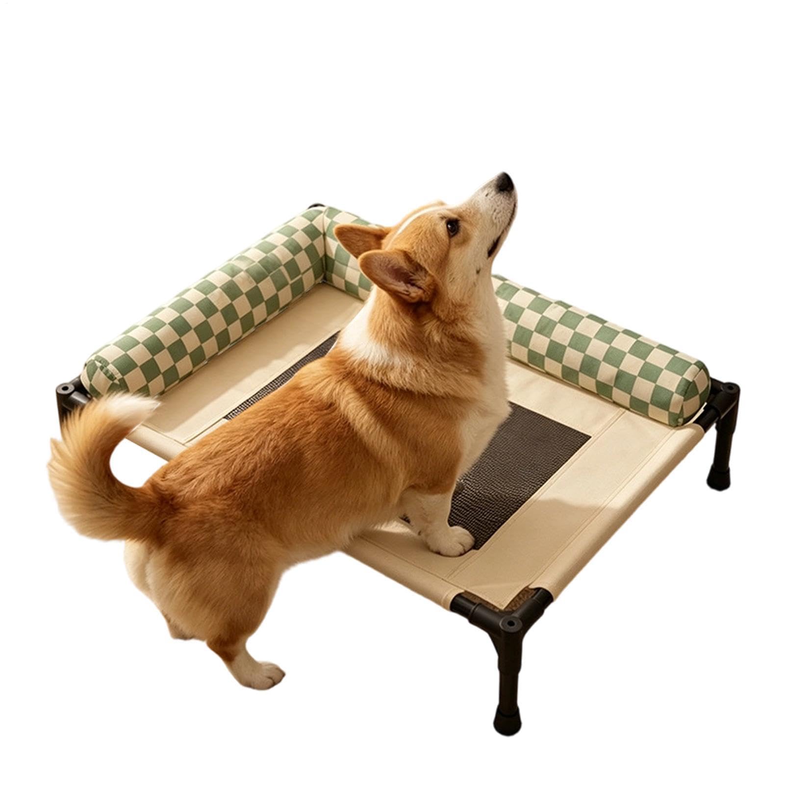 A Brandina Per Cani Forniture Per Animali Domestici Rialzate E Smontabili | Cuccia Rialzata Rinfrescante per Cani da Esterno Cuccioli Gatti Prato Spiaggia Accanto Campeggio Casa Pavimento