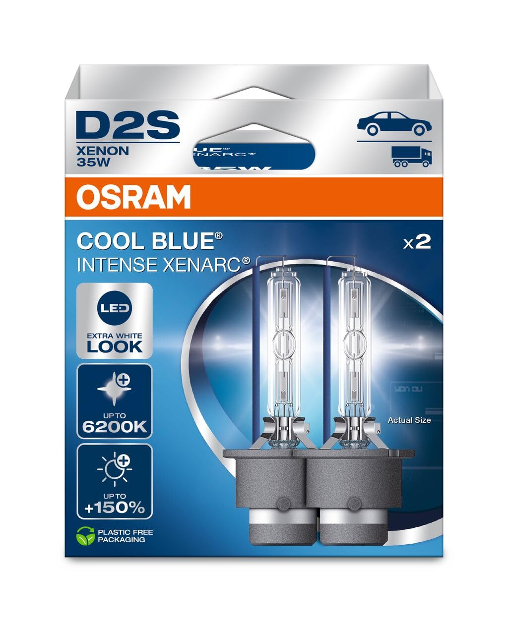OSRAM Ampul D2Scbi 35W P32D-2 2X2 Tr Qr2B Xenarc Cool Blue Intense Next Gen