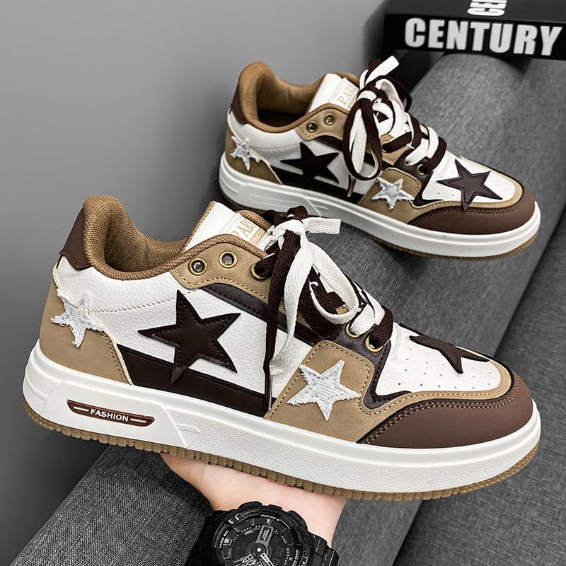 Cute Stars Shoes Chunky Platform Thick Soles Comfy Non Slip Lightweight Softy Casual Orthopedic Sneakers Kawaii Y2K Pretty Pastel Retro Gifts for Women & Girls Back to School4