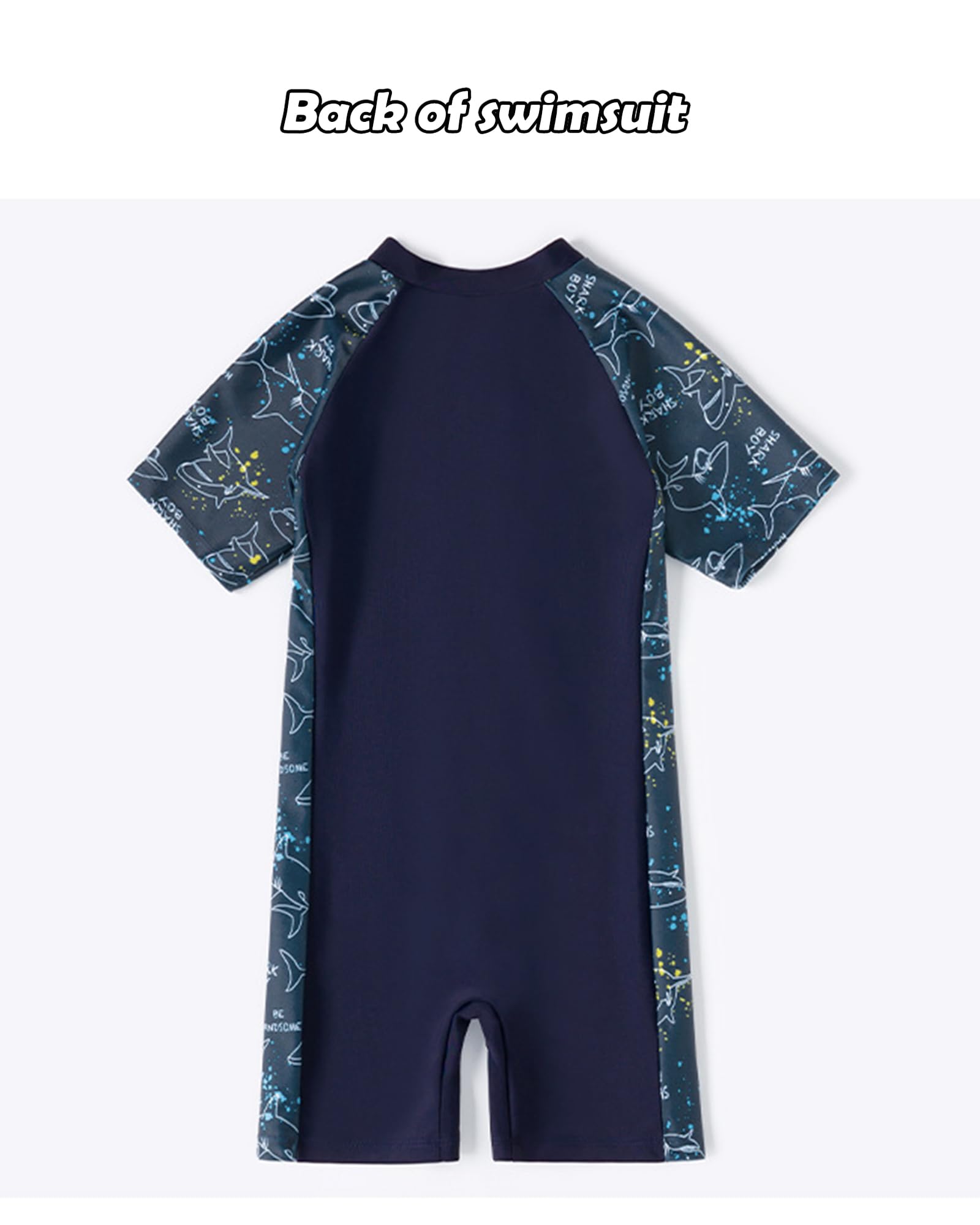 Bañador Niño, Traje de Baño Niño 1 Piezas, Bañador Natacion (FR/ES, Edad, 10 años, 11 años, Regular, Azul Oscuro, Tiburón)