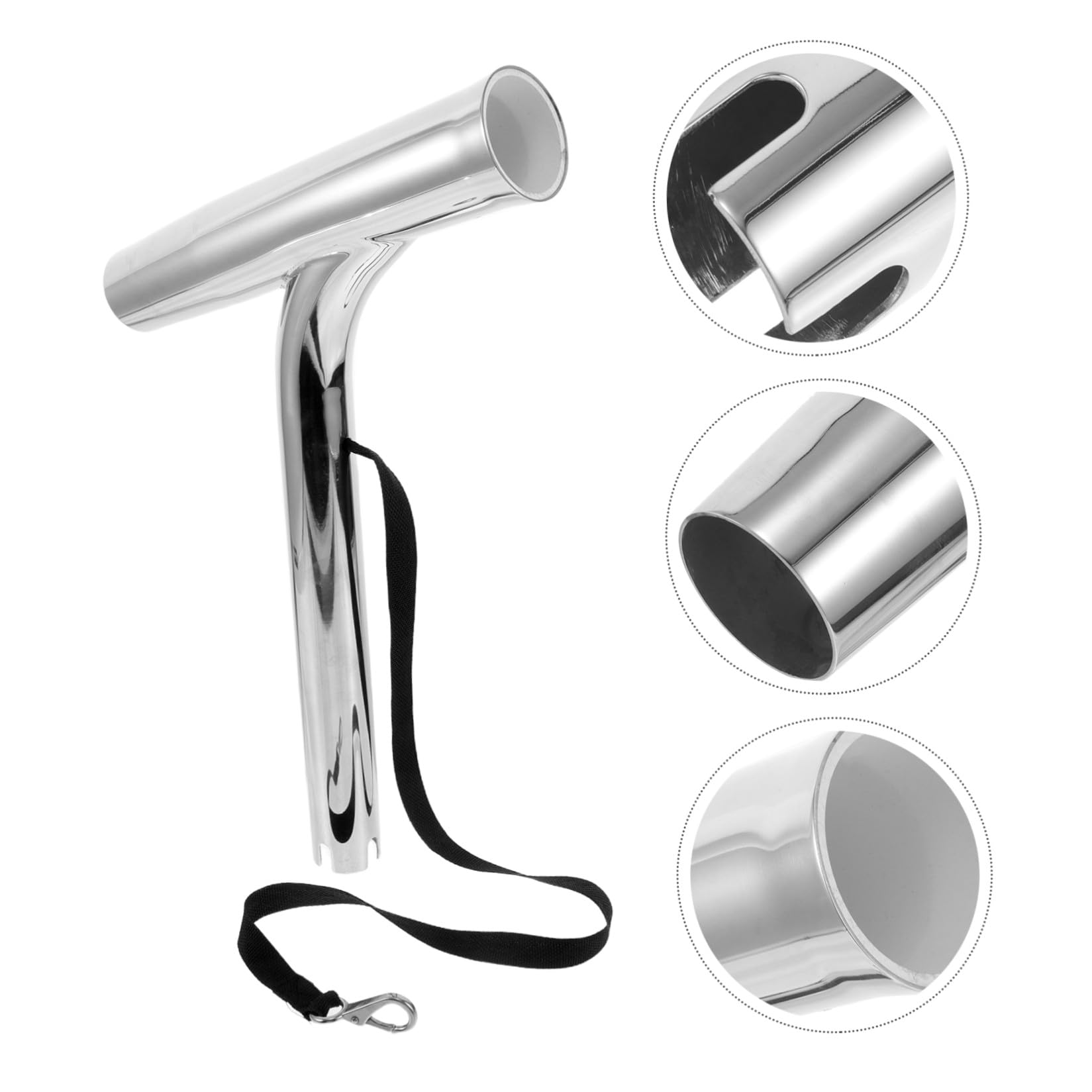 CLISPEED Portacanna da Pesca Multifunzionale in Acciaio Inox per Barche e Yacht, Installazione Rapida, Compatibile Kayak, per Pesca in Mare Aperto