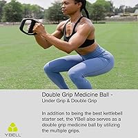 Vista 4 de TRX YBell Arc Series 3 en 1 - Equipo de entrenamiento de pesas rusas, mancuernas y barra de empuje Antideslizante, antioxidante, recubierto