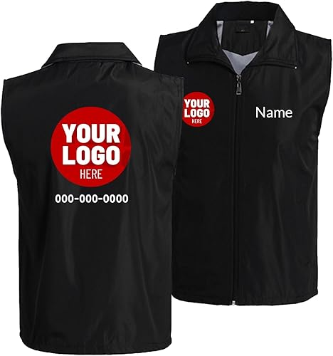 Bata de peluquero personalizada con diseño de logotipo de chaleco de peluquero, chaqueta de trabajo de poliéster para peluquería estilista de