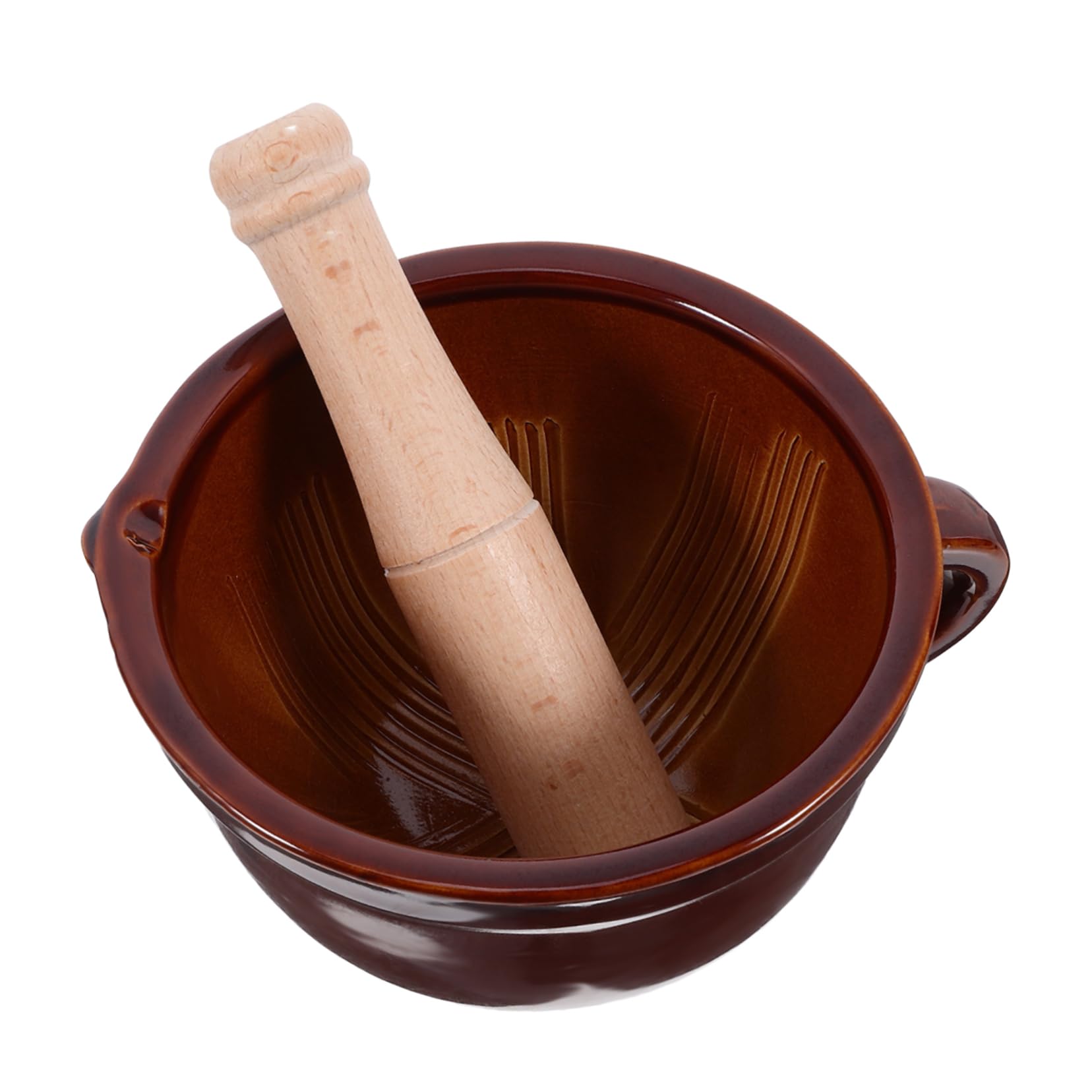 SOLUSTRE 2ensembles Outil De Cuisine Pour Écraser Avec Mortier Et Ustensile Pratique Pour Préparer Épices Et Pâtes à
