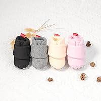 Vista 184 de Sawimlgy - Botines de algodón antideslizantes para recién nacido, con agarre, para cuna o para el invierno 010/Amarrón