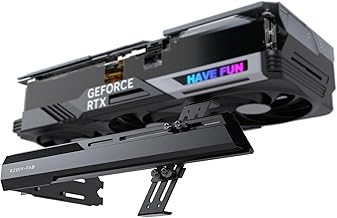 EZDIY-FAB 汎用ビデオカードホルダー GPUブレースサポート グラボ 支え gpu サポート 伸縮構造ブラケット グラフィックカードを固定する GPUを支える GPUブラケット GPUスタンド - 黒