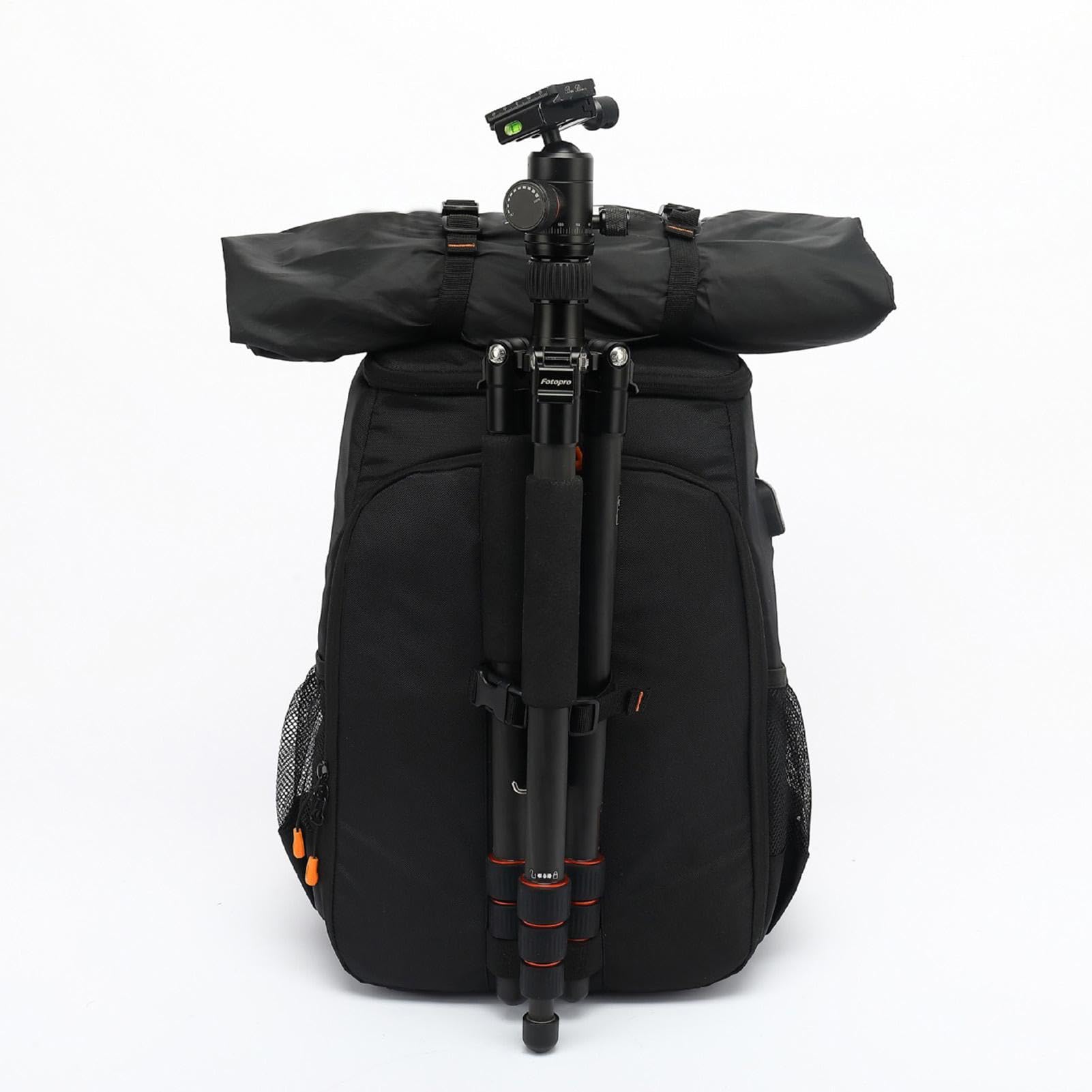 Zaino per fotocamera, impermeabile, multifunzionale, con scomparto per laptop, borsa da viaggio per laptop, da uomo, per viaggi, attività all'aperto, escursionismo, avventura, drone, lavoro, scuola