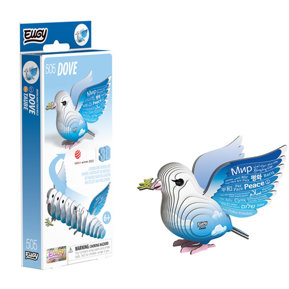 EUGY 505 Dove Special Adition Eco-Friendly 3D Paper Puzzle