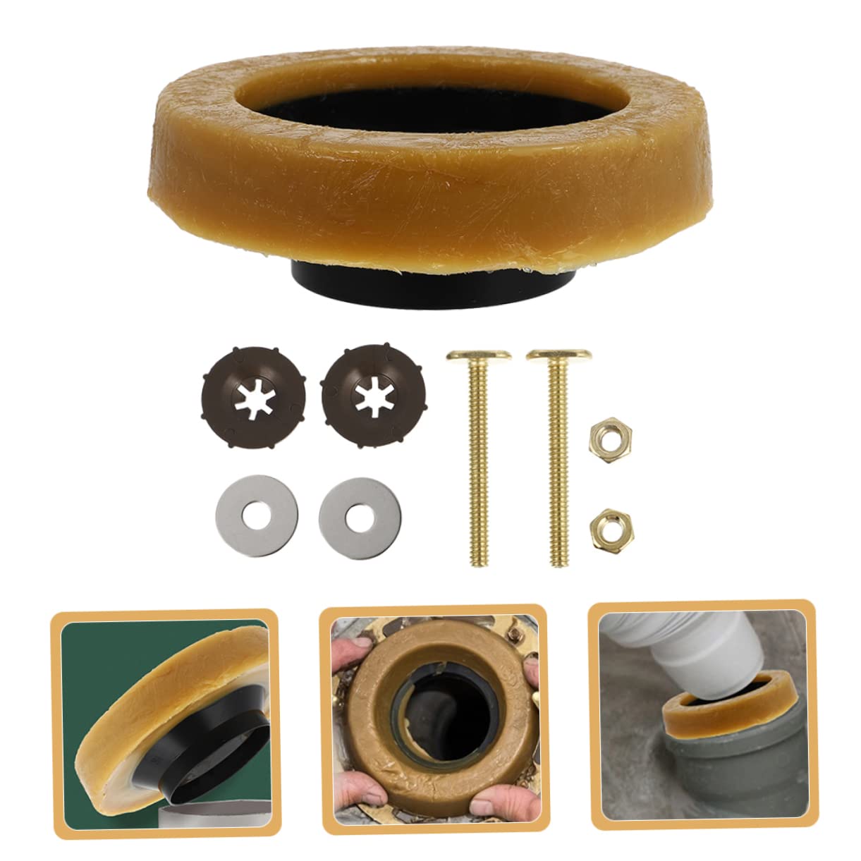 Homoyoyo Rubber Urinal Sealing Ring - Leakproof Drain Flange Gasket For Home Restrooms