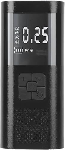 Compresor de aire portátil, operación simple, bomba de aire eléctrica eficiente DC 12 V para automóvil, bicicleta, motocicleta (6000 mAh)